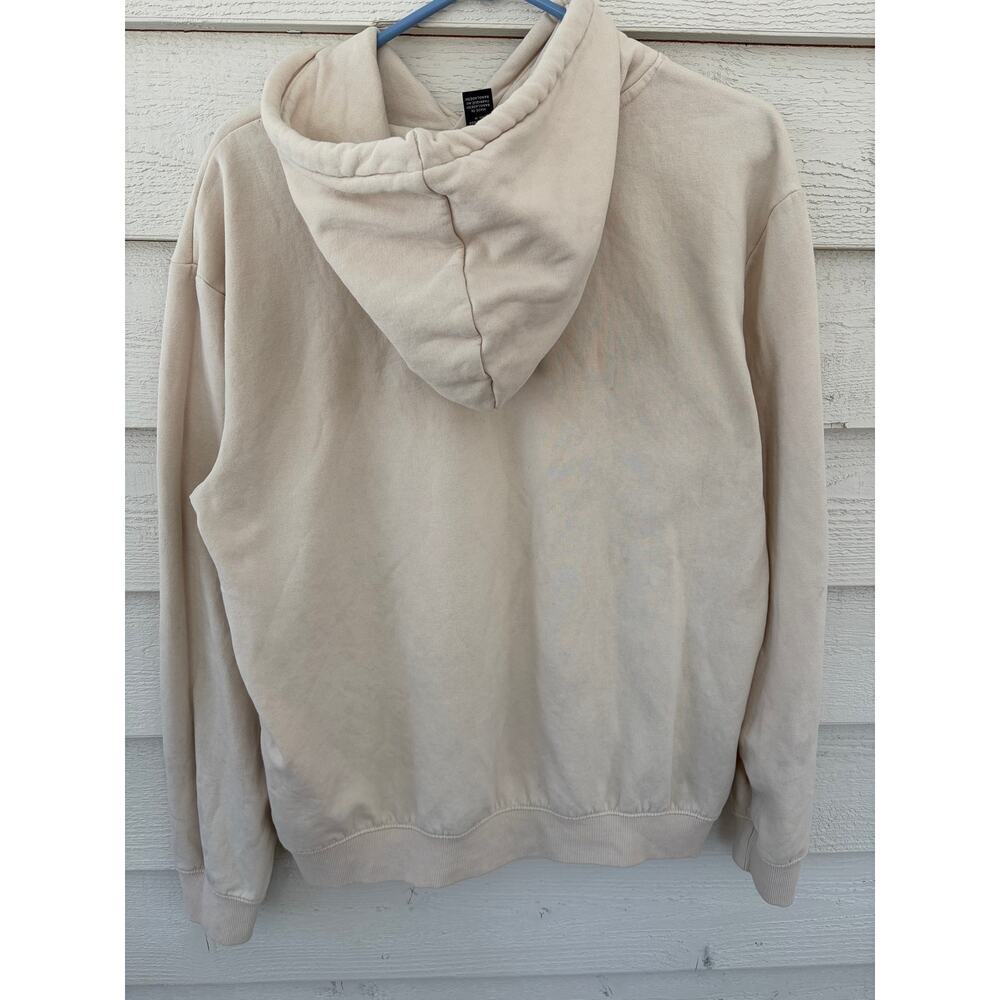 H&M New York City 83 Hoodie | Cream Graphic Sweatshirt | Size M - Picture 7 of 7